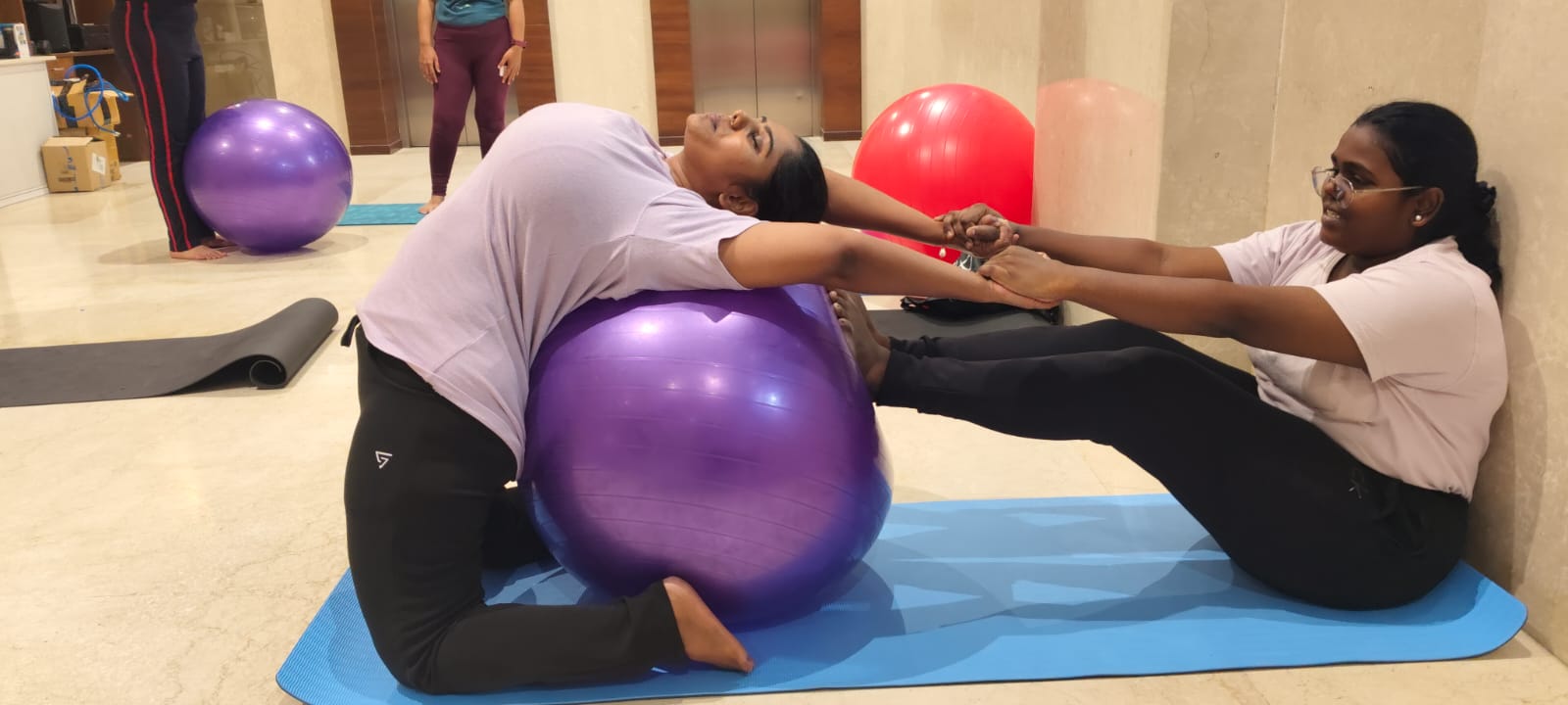 Stability ball Yoga 2
